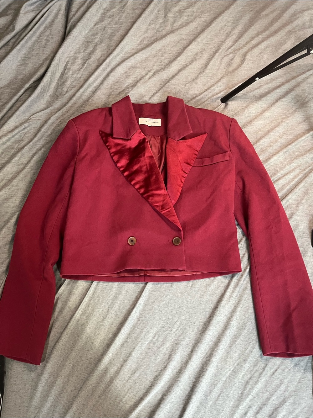 Anthropologie French Maeve Cropped Tuxedo Blazer, XS. euc